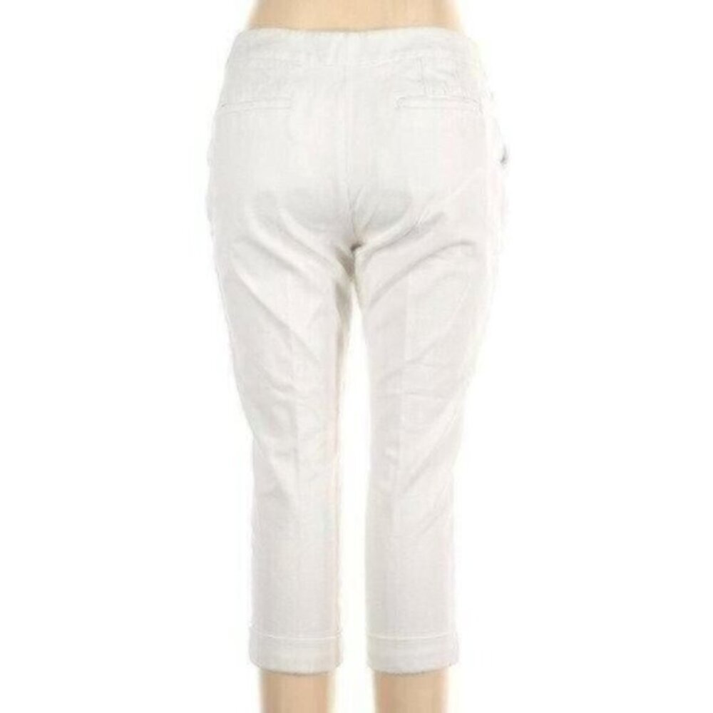 NWOT Ann Taylor Factory White Crop Pants - Picture 2 of 2